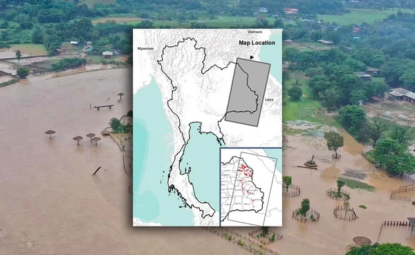 เปิดข้อมูลดาวเทียม 10 จังหวัดอีสาน น้ำท่วมกว่า 3 แสนไร่ - เฝ้าระวังร่องมรสุม 