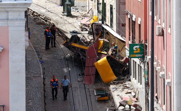 เผยสาเหตุอุบัติเหตุรถรางในกรุงลิสบอน เป็นเพราะสายเคเบิลขาด