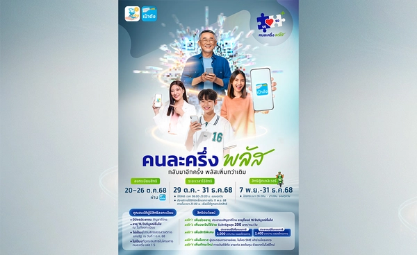 รัฐบาลนับหนึ่ง โครงการ"คนละครึ่งพลัส" 