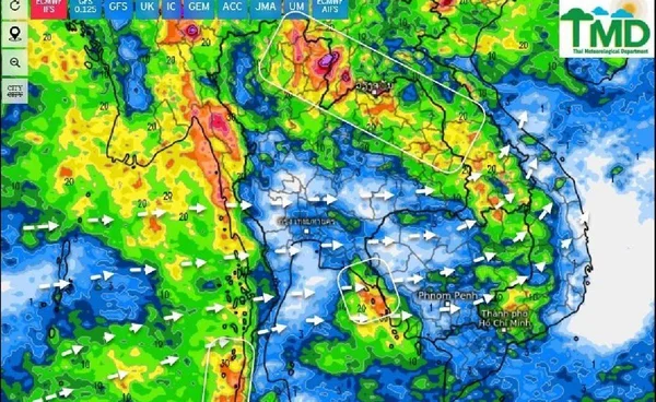 11-13 ก.ค. ฝนหนักมาก เหนือ อีสาน ตะวันออก ใต้ ระวังน้ำท่วมฉับพลัน