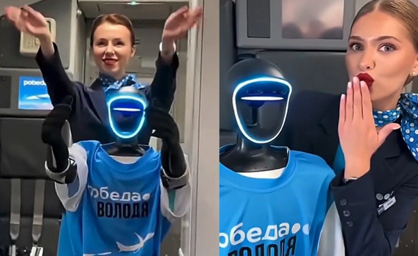 สายการบิน Pobeda Airlines ของรัสเซียทดลองใช้หุ่นยนต์ฮิวแมนนอยด์ให้บริการบนเที่ยวบินครั้งแรกของโลก