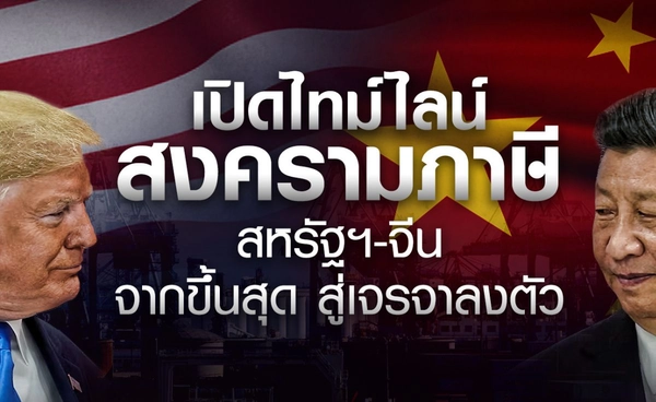 เปิดไทม์ไลน์สงครามภาษี สหรัฐฯ-จีน จากขึ้นสุด สู่เจรจาลงตัว