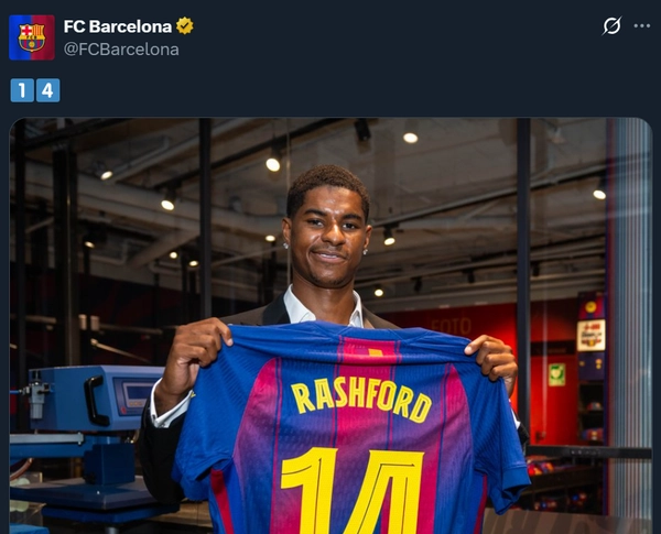 'แรชฟอร์ด' เปิดตัว 'บาร์เซโลน่า' ทางการ ยืมตัว 1 ปีพร้อมออปชั่นซื้อขาด