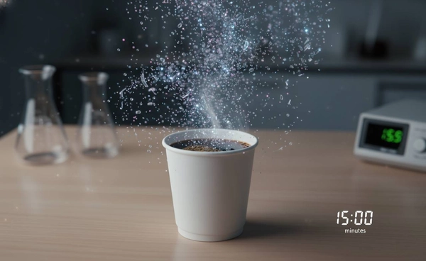 กาแฟหนึ่งแก้วอาจปล่อยไมโครพลาสติกมากถึง 25,000 อนุภาคในเวลาเพียง 15 นาที