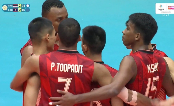 ผลวอลเลย์บอลชาย ซีเกมส์ฯ : ลูกยางหนุ่มไทย ไล่อัด ลาว เตรียมตัด เวียดนาม แย่งแชมป์กลุ่ม