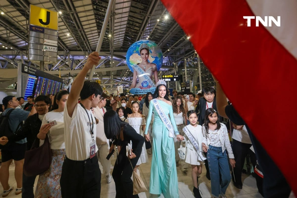รูป-ประมวลภาพ แฟนนางงามร่วมส่ง “โอปอล-สุชาตา” ชิงมงฟ้าที่อินเดีย -23