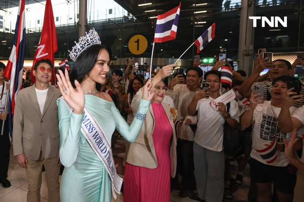 รูป-ประมวลภาพ แฟนนางงามร่วมส่ง “โอปอล-สุชาตา” ชิงมงฟ้าที่อินเดีย -6
