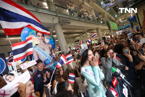 รูป-ประมวลภาพ แฟนนางงามร่วมส่ง “โอปอล-สุชาตา” ชิงมงฟ้าที่อินเดีย -11