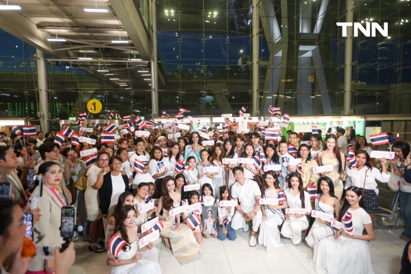 รูป-ประมวลภาพ แฟนนางงามร่วมส่ง “โอปอล-สุชาตา” ชิงมงฟ้าที่อินเดีย -17