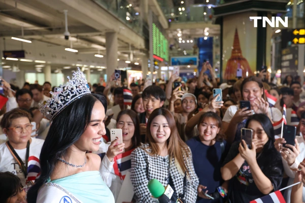 รูป-ประมวลภาพ แฟนนางงามร่วมส่ง “โอปอล-สุชาตา” ชิงมงฟ้าที่อินเดีย -14