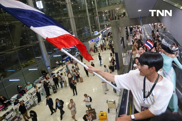 รูป-ประมวลภาพ แฟนนางงามร่วมส่ง “โอปอล-สุชาตา” ชิงมงฟ้าที่อินเดีย -21