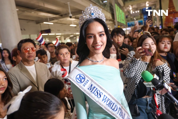 รูป-ประมวลภาพ แฟนนางงามร่วมส่ง “โอปอล-สุชาตา” ชิงมงฟ้าที่อินเดีย -12