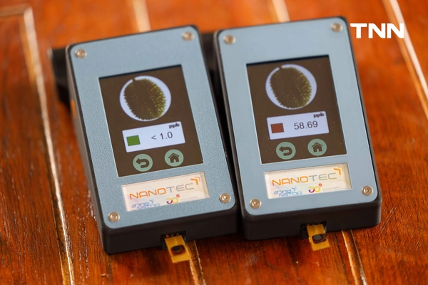 รูป-นาโนเทค นำต้นแบบ "N-sense" ลงพื้นที่จังหวัดระยอง ทดสอบวิเคราะห์ BY2 ใน ทุเรียน-7
