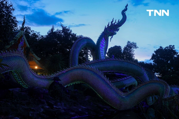 รูป-กระแสแห่งศรัทธาชมความงาม “พญานาคเรืองแสง” ที่ “วัดป่าภูปัง” จุดท่องเที่ยวยามค่ำแห่งของอุบลราชธานี-5