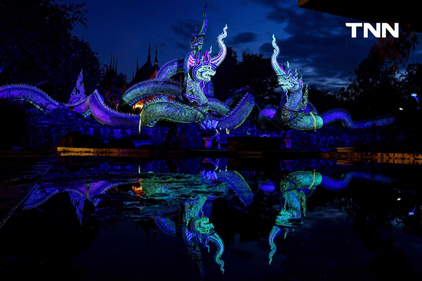 รูป-กระแสแห่งศรัทธาชมความงาม “พญานาคเรืองแสง” ที่ “วัดป่าภูปัง” จุดท่องเที่ยวยามค่ำแห่งของอุบลราชธานี-7