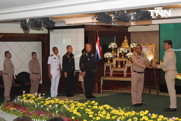 รูป-น้องหมา K9 พร้อมหน่วยงานต่างๆ ร่วมรับ เครื่องหมายเชิดชูเกียรติ “นคราภิรักษ์” กรณีเหตุการณ์แผ่นดินไหว -19