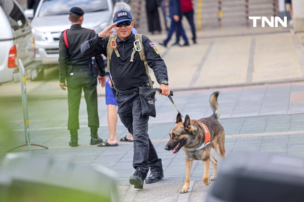 รูป-น้องหมา K9 พร้อมหน่วยงานต่างๆ ร่วมรับ เครื่องหมายเชิดชูเกียรติ “นคราภิรักษ์” กรณีเหตุการณ์แผ่นดินไหว -22