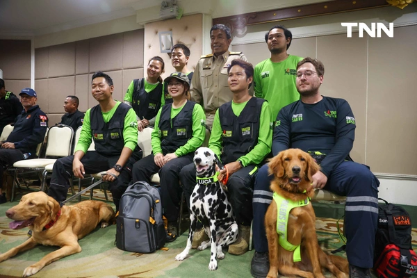 รูป-น้องหมา K9 พร้อมหน่วยงานต่างๆ ร่วมรับ เครื่องหมายเชิดชูเกียรติ “นคราภิรักษ์” กรณีเหตุการณ์แผ่นดินไหว -5