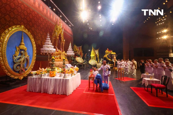 รูป-บวงสรวงการแสดงโขนมูลนิธิส่งเสริมศิลปาชีพฯ ประจำปี 2568 ตอน “สัตยาพาลี” สืบสานพระราชปณิธาน สมเด็จพระพันปีหลวง อนุรักษ์โขน สืบต่อไป-7