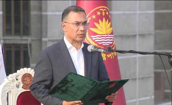 "ทาริก ราห์มาน" สาบานตนเป็นนายกรัฐมนตรีคนใหม่ของบังกลาเทศแล้ว