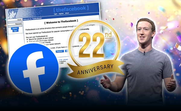 22 ปีปฏิวัติโซเชียล! "มาร์ก ซัคเคอร์เบิร์ก" เปลี่ยนปกโชว์ "เฟซบุ๊ก" เวอร์ชันแรก