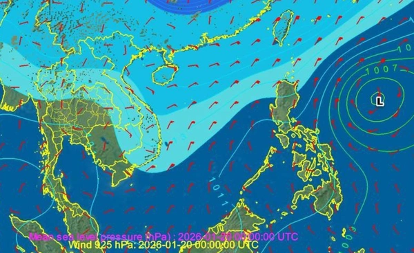 “ลมหนาว” รอบใหม่ ปกคลุมไทยตอนบน 21-26 ม.ค. อากาศเย็นลง 1-4 องศาฯ