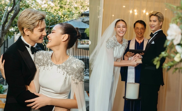 "ไมค์ ภัทรเดช-ปุ๊กลุก ฝนทิพย์" เข้าพิธีวิวาห์ เพื่อนร่วมวงการ-แฟนคลับ แสดงความยินดี  