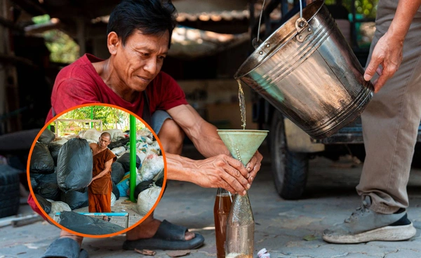 วัดจากแดงเสกขยะเป็นน้ำมัน ทางรอดชุมชนสู้ศึกพลังงานแพง