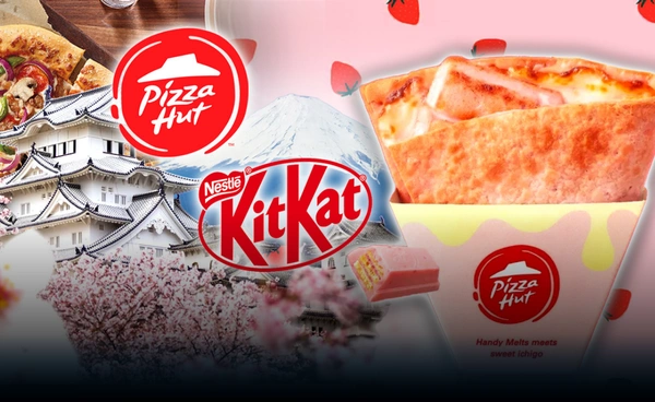 สายหวาน! "Pizza Hut" ญี่ปุ่นเปิดตัวพิซซ่า KitKat สตรอว์เบอร์รี