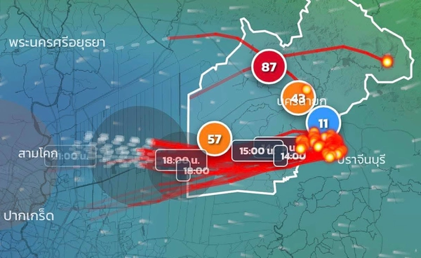 เผานานับหมื่นไร่ที่นครนายก ควันพัดเข้า กทม. กระทบสุขภาพประชาชน