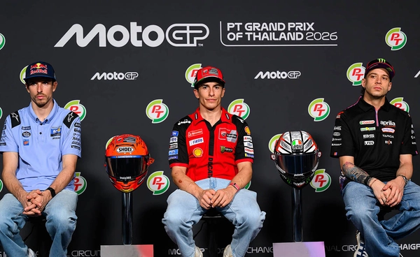 พี่น้อง "มาร์เกซ" ควง "เบซซ์" แถลงเปิดซีซั่นที่ "ไทย กรังด์ปรีซ์"