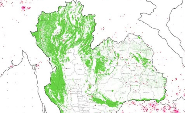 GISTDA รายงานข้อมูลจากดาวเทียมวานนี้ (21 มกราคม) ไทยพบจุดความร้อน 230 จุด