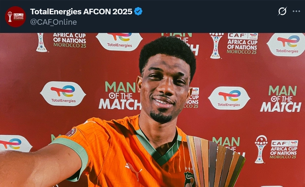 ผลฟุตบอล แอฟริกา คัพ ออฟ เนชั่นส์ 2025 : อาหมัดฮีโร่พา ไอวอรี่ โคสต์ ถล่ม บูร์กินาฟาโซ 3-0