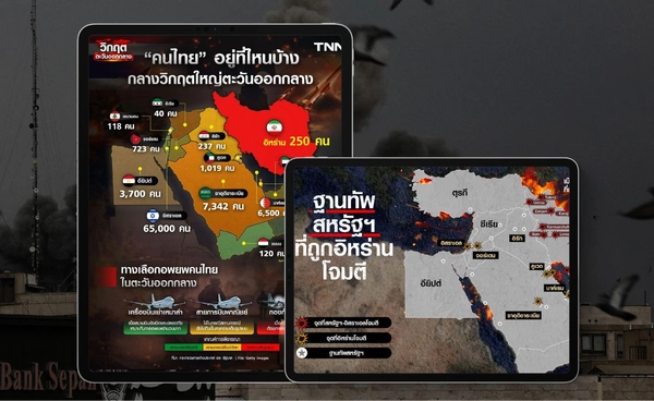 ฉายภาพ "สงครามอิหร่าน" ผ่านอินโฟกราฟิก จากปิดช่องแคบฮอร์มุซ-คนไทยต่างแดนอยู่ไหนบ้าง