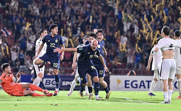 ผลบอลทีมชาติไทย ชนะ เติร์กเมนิสถาน 2-1 ตีตั๋วรอบสุดท้ายศึกเอเชียน คัพ 2027