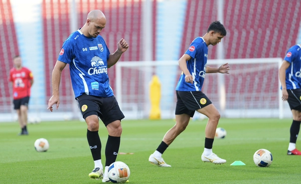 ทีมชาติไทย ซ้อมที่ราชมังฯ พร้อมดวลเติร์กเมนิสถาน ศึกเอเชียน คัพ