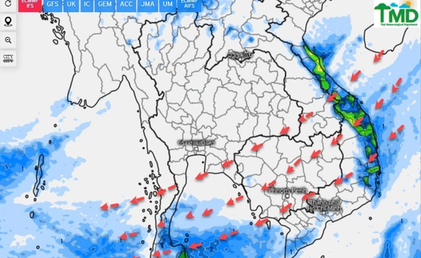 อุตุฯ คาดการณ์ 3-8 ม.ค.ลมหนาวยาวต่อเนื่อง ภาคใต้ตอนล่างฝนน้อย 6-9 ม.ค.เตือนใต้ตอนล่างระวังฝนหนัก