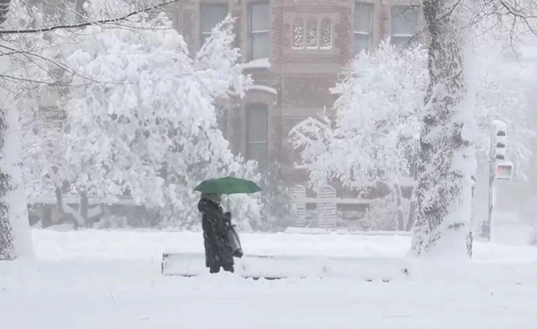 พายุหิมะถล่มสหรัฐฯ ยกเลิกเที่ยวบิน-ไฟดับ