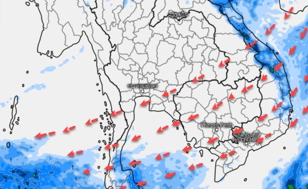 คาดการณ์อากาศ 7 วัน  ไทยตอนบนอากาศเย็นถึงหนาว  6-9 ม.ค.ใต้ตอนล่างระวังฝนตก