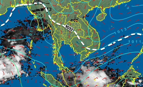 อุตุฯ เตือน 23-27 ก.พ.ระวังพายุฤดูร้อนบริเวณประเทศไทยตอนบน