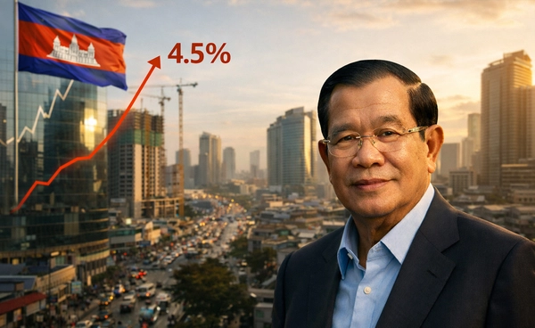 ADB คาดเศรษฐกิจ"กัมพูชา"ปี 69 โตร้อยละ 4.5