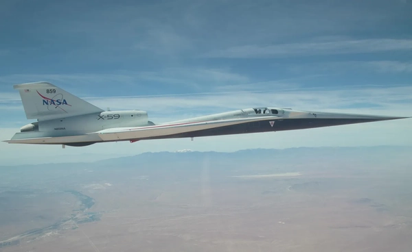 เครื่องบินเหนือเสียง “NASA X-59” บินเก็บล้อครั้งแรก มุ่งสู่โซนิคบูมเสียงเบา