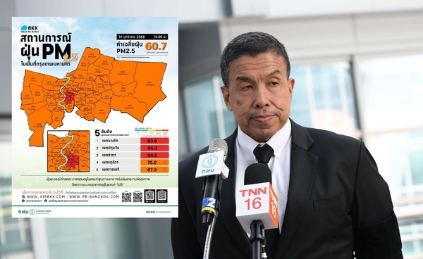 กทม. ใช้ Cell Broadcast เตือนฝุ่น PM2.5 ทันที