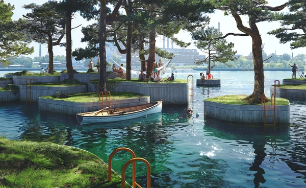 เดนมาร์กเนรมิต “Copenhagen Islands” ยกสวนสาธารณะลอยน้ำมาตั้งไว้กลางอ่าวโคเปเฮเกน