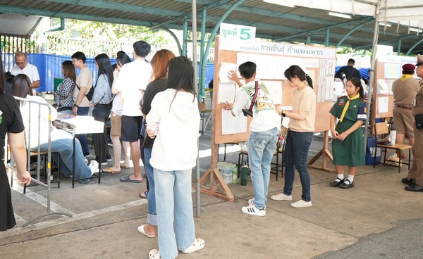 เตือนสภาพอากาศวันเลือกตั้ง 8 ก.พ.  ฝนตก - ลมแรง แนะระวังคูหาตั้งกลางแจ้ง