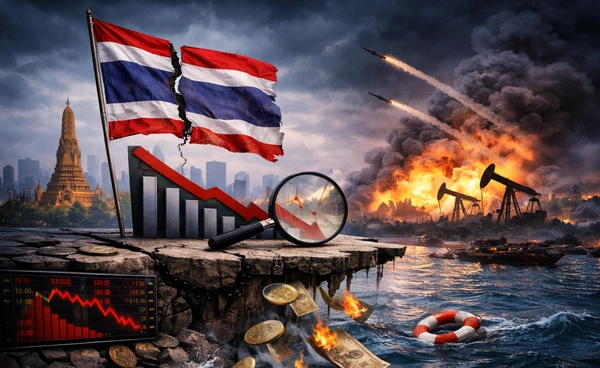 ไทยสะเทือนวิกฤตตะวันออกกลาง โบรก-สถาบัน หั่นเป้า GDP ไทยปี 2569  โตต่ำสุดแตะ 1% 