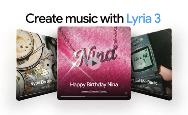 Google อัปเกรด Gemini ใส่โมเดล Lyria 3 เสกข้อความ-รูปภาพให้เป็นเพลงได้ใน 30 วินาที
