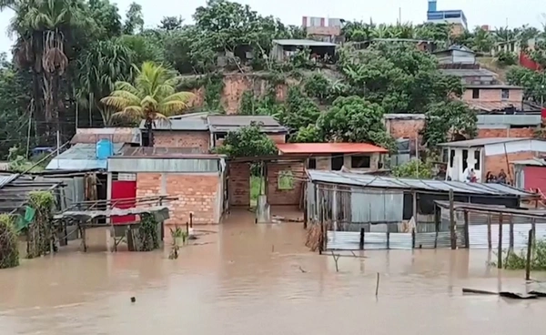 ฝนถล่ม “เปรู”   น้ำท่วม-ดินถล่มหลายพื้นที่