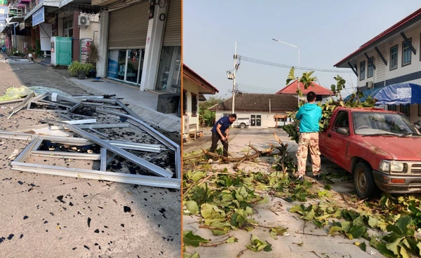 พายุฤดูร้อนรอบแรก ถล่มจอมทอง 500 หลัง