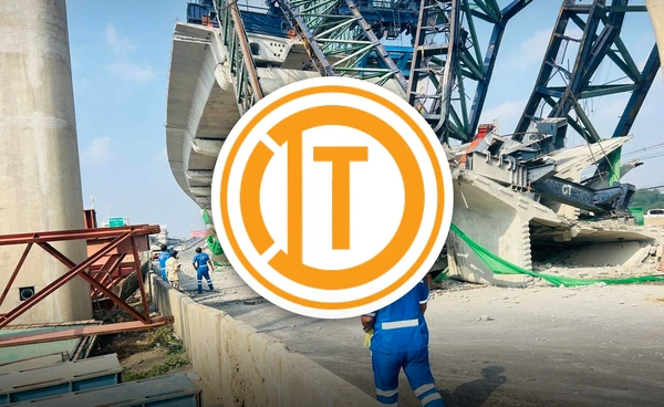 "ITD" พลาดซ้ำซาก เครน "พระราม2" ถล่ม หลังเครนก่อสร้าง "รถไฟความเร็วสูง" ร่วงทับรถไฟ